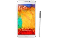 Samsung Galaxy Note 3 SmartPhone 32GB White front with pen